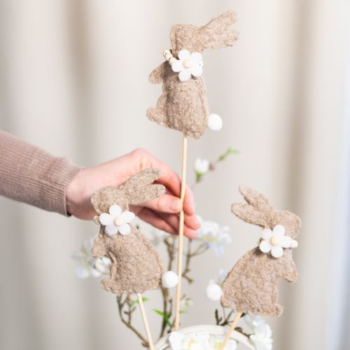 Product Easter bunny decorative figure for spring decorations and seasonal accents, 42cm, 8 pieces