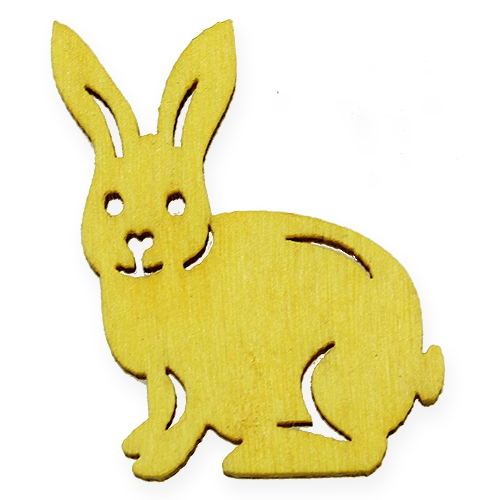 Wooden assortment with Easter motives 2cm - 4cm 108pcs