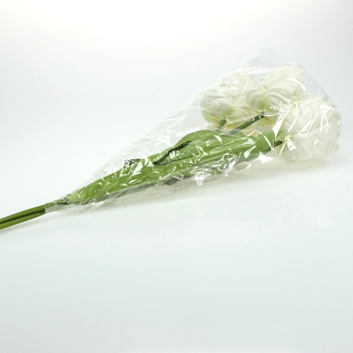 Floristik24 Deco tulips white 73cm 3pcs