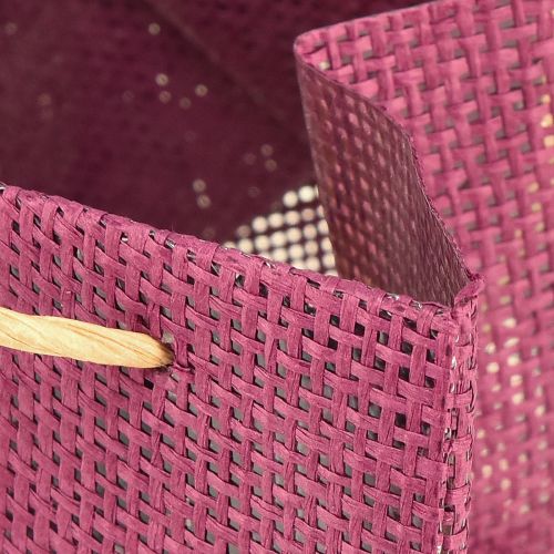 Product Paper Gift Bags Handle Burgundy Pink 12x12cm 8 pcs