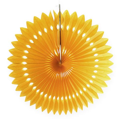 Floristik24 Flower Deco Honeycomb Yellow Ø40cm 4pcs