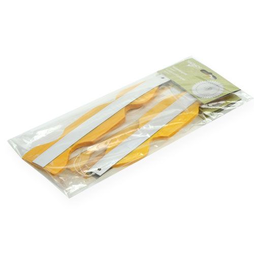 Floristik24 Flower Deco Honeycomb Yellow Ø40cm 4pcs