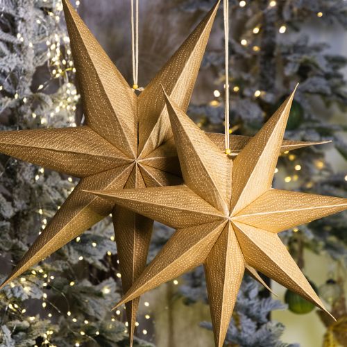 Product Festive paper stars for Advent and Christmas decorations