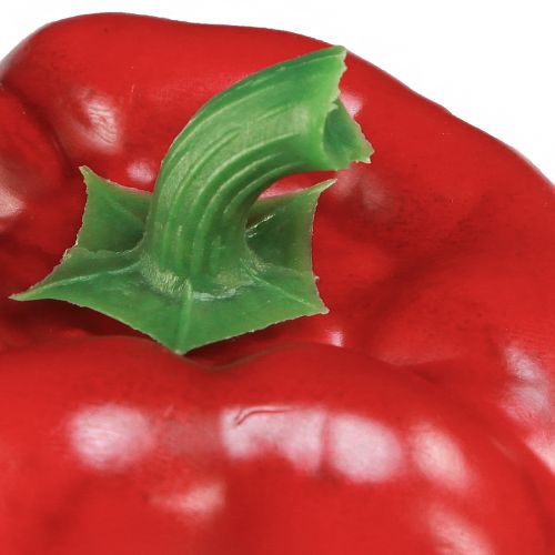 Product Paprika Decoration Red Green Artificial Net Ø8cm H11,5cm 4 pcs