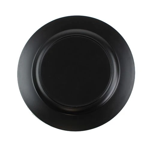 Plastic plate gold Ø17cm 10pcs | Floristik24.co.uk