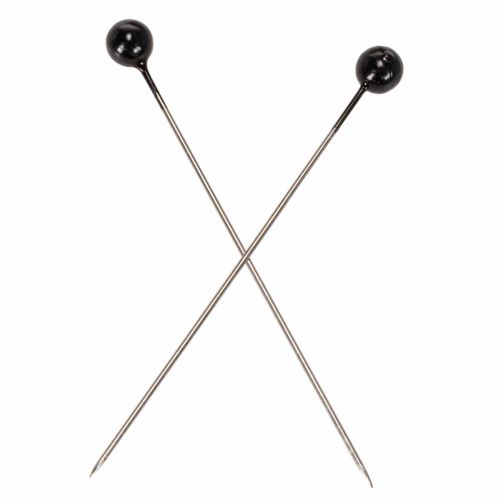 Black Pearl Head Pins Ø6mm Length 65mm – Pack of 100 | Floristik24.co.uk
