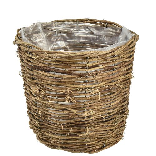 Floristik24 Plant basket made of vine plant pot natural 20cmx17cmx14cm