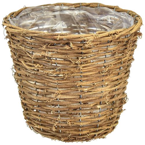 Floristik24 Plant basket plant pot planter natural vine Ø25cm H22,5cm