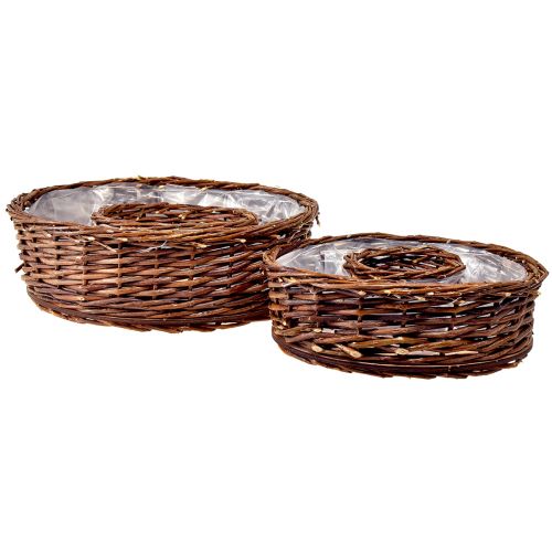 Floristik24 Natural willow plant rings in two sizes – 32 cm &amp; 25 cm – Ideal for table decoration – Set of 2