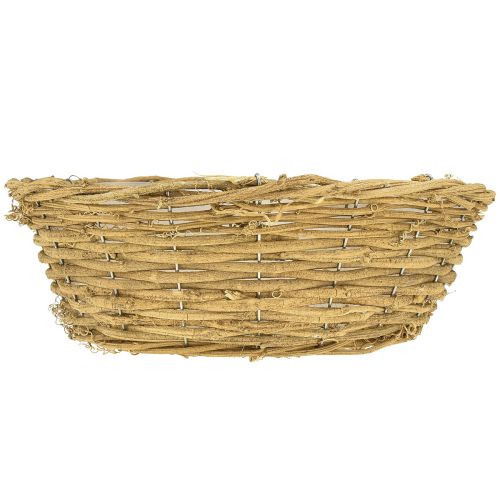 Product Plant bowl decorative bowl round natural vines Ø35cm H12cm