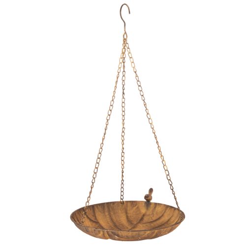 Decorative hanging bowl, garden decoration, rust look, Ø31cm, L62cm buy online | Floristik24.co.uk