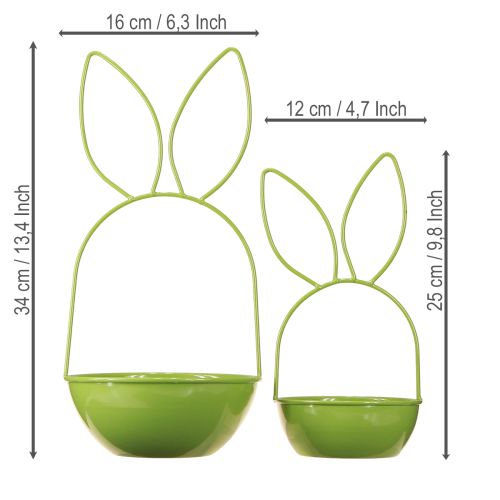 Floristik24 Rabbit planter for spring and Easter decoration, living room, kitchen, garden decoration, 33cm