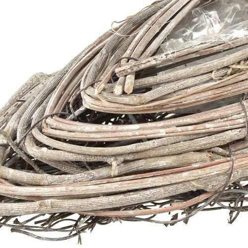 Product Planting boat rattan vines natural white 40x13cm 2pcs