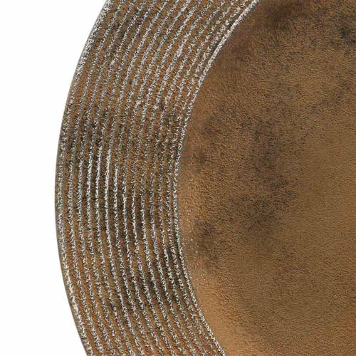 Product Plastic decorative plate with rust effect Ø33cm