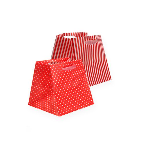 Floristik24 Plastic bag red sort. 6.5cm x 6.5cm 12pcs