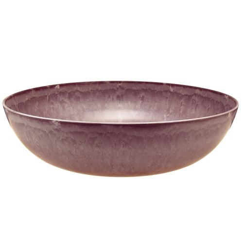 Elegant purple plastic bowl 37x10.5 cm – Versatile for decoration – 3pcs