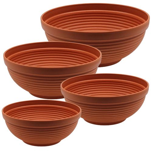 R-bowl plastic terracotta Ø 13cm - 19cm, 10pcs