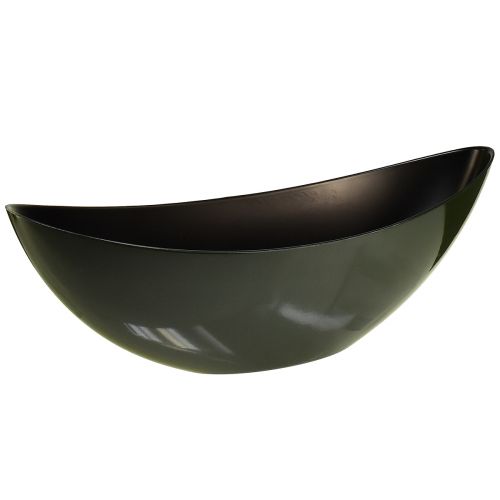 Floristik24 Stylish boat bowl in dark green – perfect for planting – 39cm 2pcs