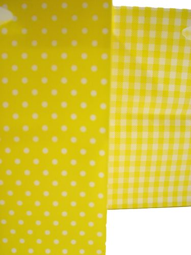 Floristik24 Plastic bag 12x12cm 12pcs. yellow