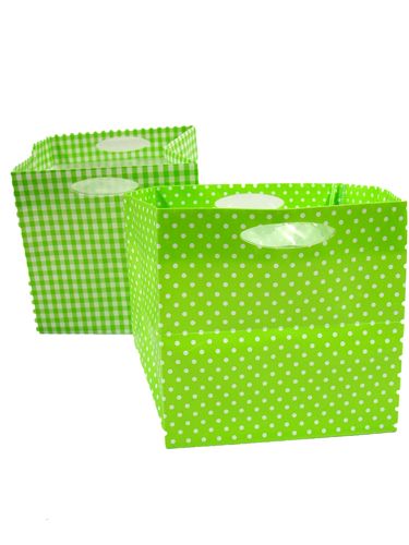 Floristik24 Plastic bag 10,5x10,5cm 16pcs. green
