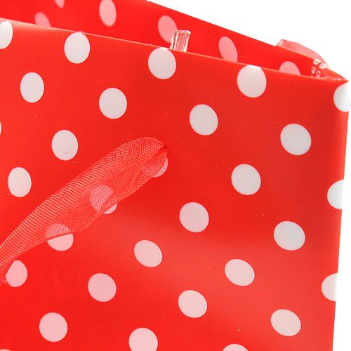Product Gift bag red, white 22,5cm 8pcs