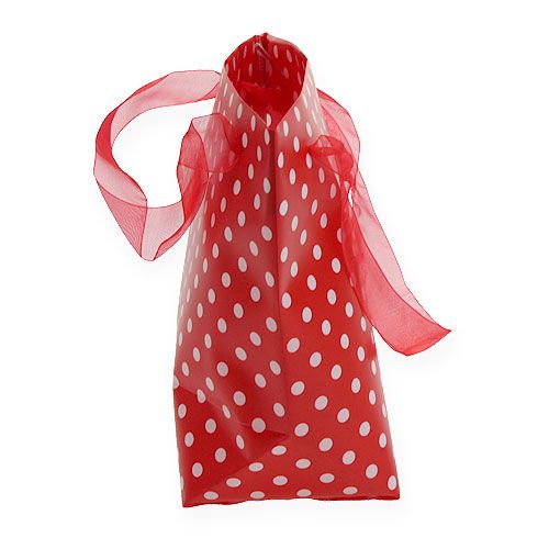 Floristik24 Gift bag red, white 22,5cm 8pcs