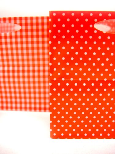 Floristik24 Plastic bag 12x12cm 12pcs. red