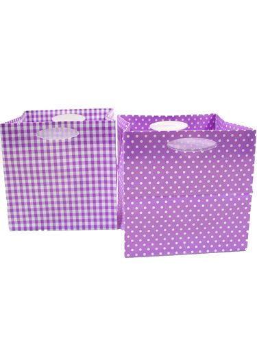 Plastic bag 12x12cm 12pcs. violet | Floristik24.co.uk