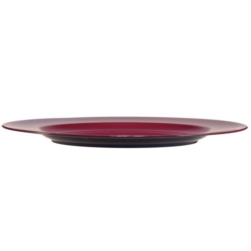 Product Versatile dark red plastic plates – 28 cm, perfect for decoration and outdoor use – 4 pieces