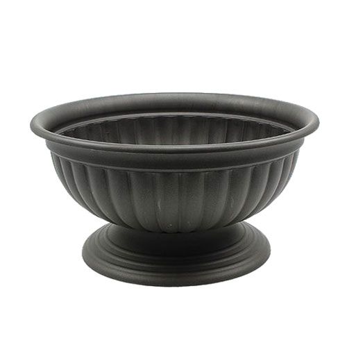 Floristik24 Bowl with foot anthracite Ø30cm