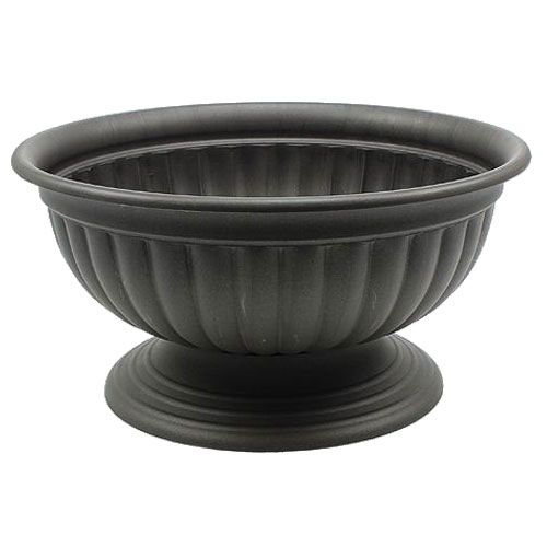 Floristik24 Bowl with foot anthracite Ø35cm