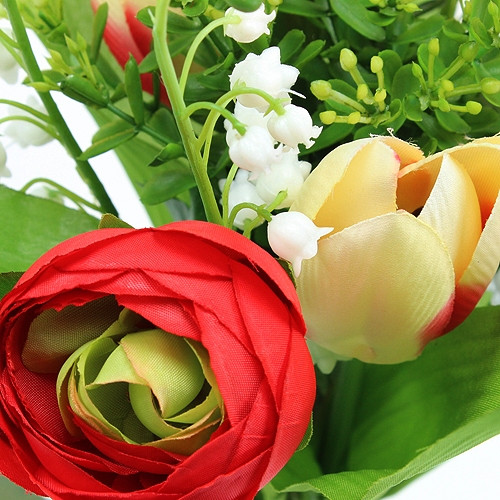 Floristik24 Ranunculus bouquet Tulip bouquet red