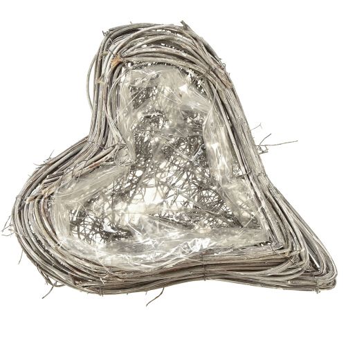 Product Rattan Heart Plant Heart Rattan Vines Natural White 20x24cm