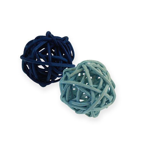 Floristik24 Rattan ball color mix Ø2cm - 2.5cm 72 pcs