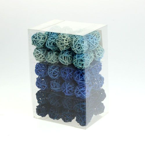 Floristik24 Rattan ball color mix Ø2cm - 2.5cm 72 pcs