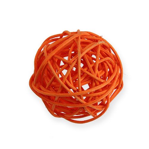 Product Rattan balls Ø4,5cm orange assorted 30pcs