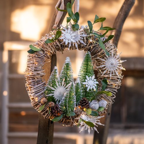 Product Vine wreath autumn wreath door wreath vines white washed Ø30cm