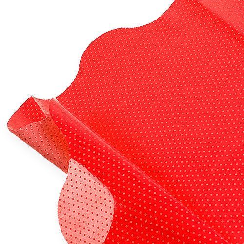 Floristik24 Rondella cuffs Ø40cm red 50pcs