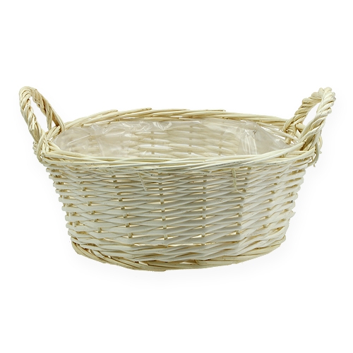 Floristik24 Round basket bowl about Ø35cm peeled