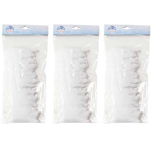 Product Snow Fleece Icicle Garland White or Glitter 9×200cm 6pcs