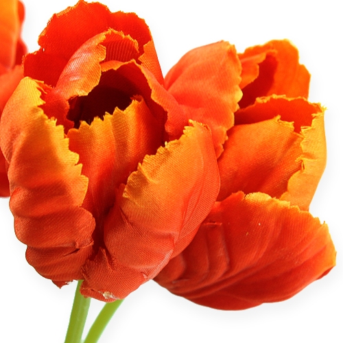 Floristik24.co.uk Artificial Tulips Orange 30,5cm 15pcs101005