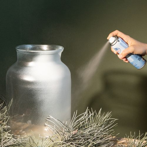 Silver Glitter Spray 150ml for Windows and Winter Decorations | Floristik24.co.uk