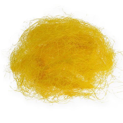 Floristik24 Spring decoration, sisal yellow, sisal wool 300g