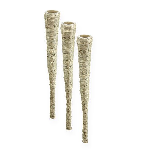 Floristik24 Sisal bag bleached Ø1.5cm L15cm 20 pcs