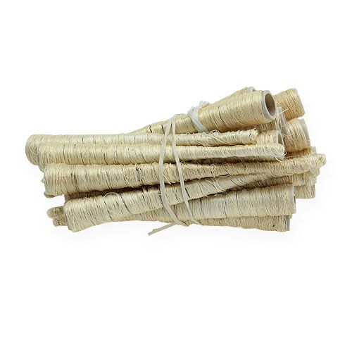 Floristik24 Sisal bag bleached Ø1.5cm L15cm 20 pcs