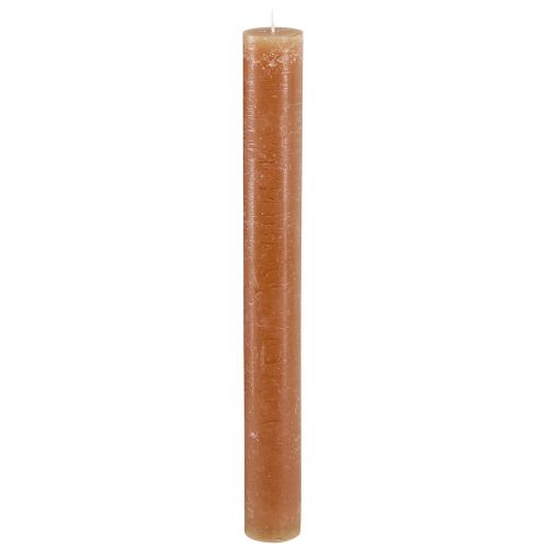 Taper candles table candles in caramel 34mm x 300mm 4 pcs