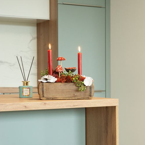 Taper Candles Red Candles Candle Decoration Christmas Ø21/170mm 6 Pcs