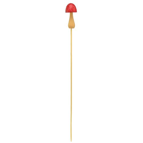 Product Flower plug mushroom decoration wooden plug red Ø2.5cm 8 pcs