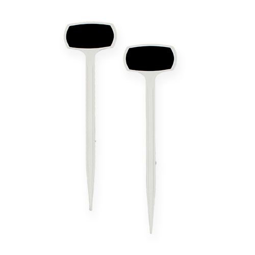 Floristik24 Plant markers 29cm black oblique 10pcs