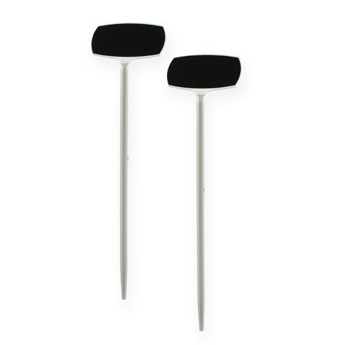 Plant Labels 40cm Black slanted 10 pcs